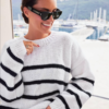 Old Money – White Oversized Knit Sweater